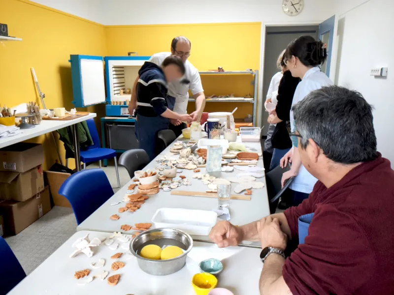 Un nouvel atelier poterie est mis en place pour les patients
